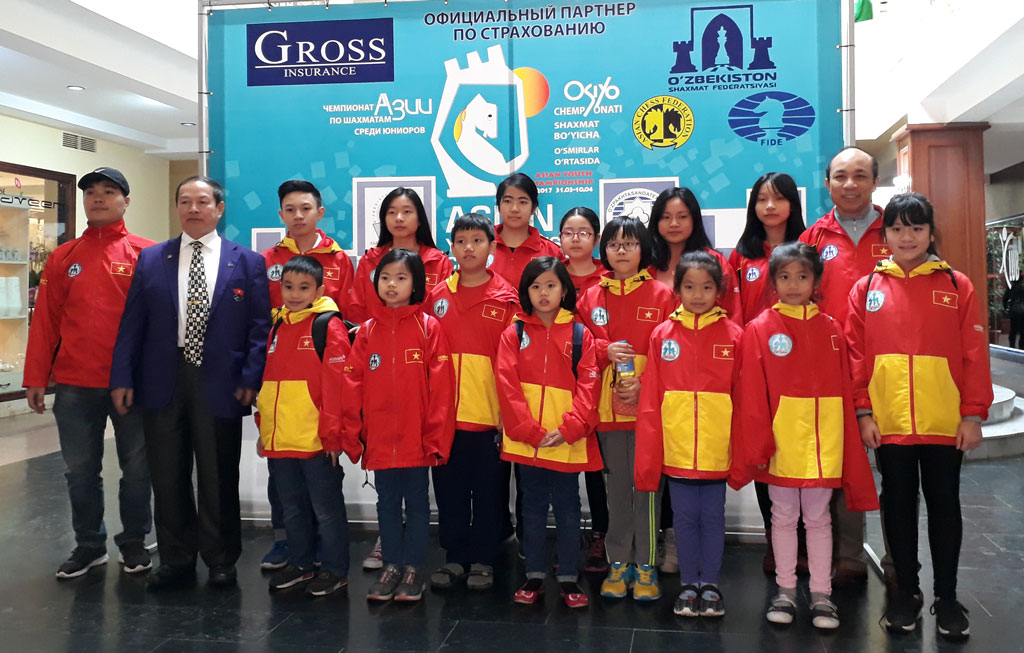 Việt Nam giành “vàng” ở giải trẻ Cờ vua Châu Á 2017