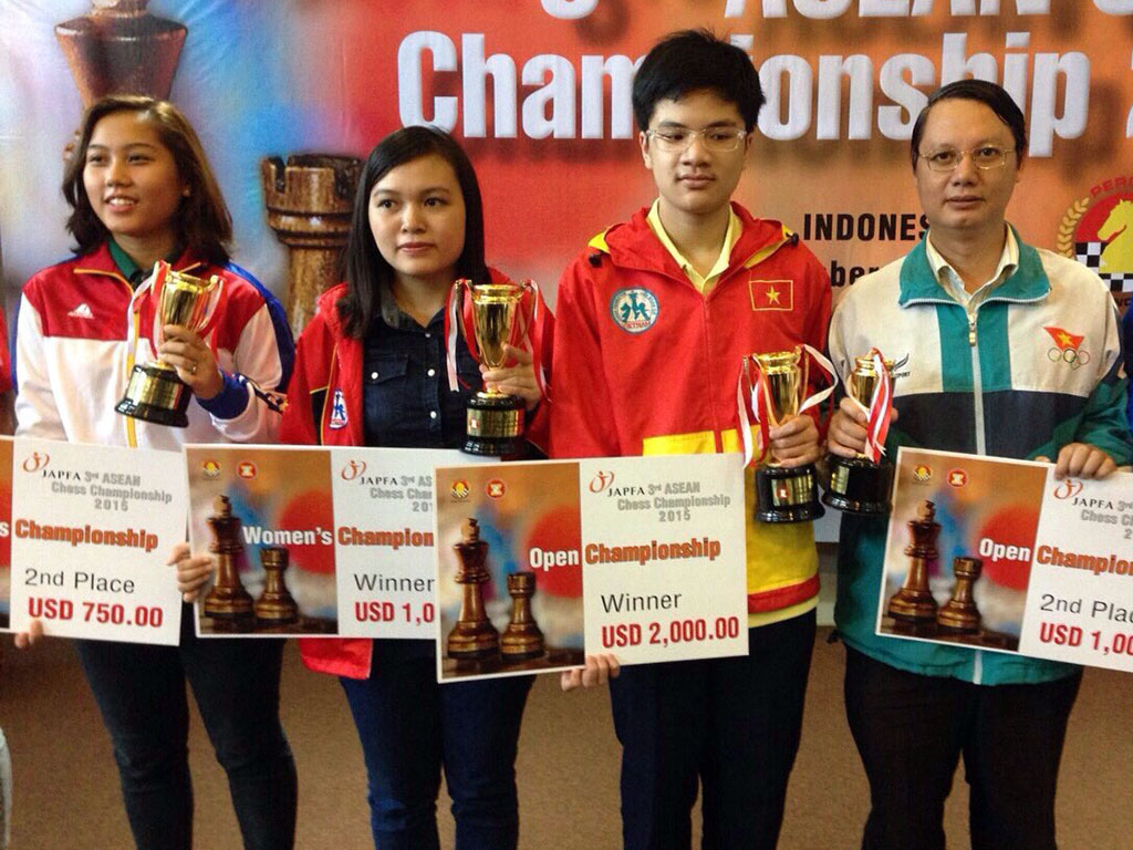 Cờ vua Việt độc diễn ở Giải Vô địch Đông Nam Á 2015