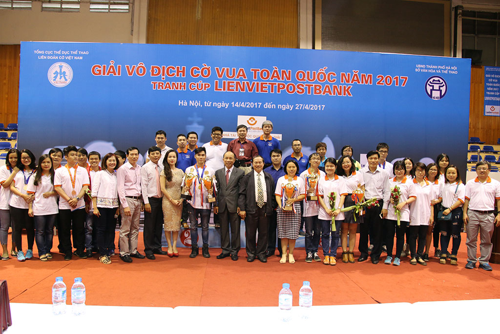 Giải vô địch cờ Vua toàn quốc năm 2017 - Tranh cúp LienVietPostBank - Trần Tuấn Minh giành cú đúp