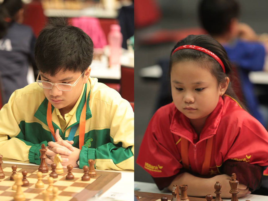 Nguyễn Anh Khôi vô địch U12 và Lưu Hà Bích Ngọc á quân U8 Giải vô địch cờ vua trẻ thế giới 2014