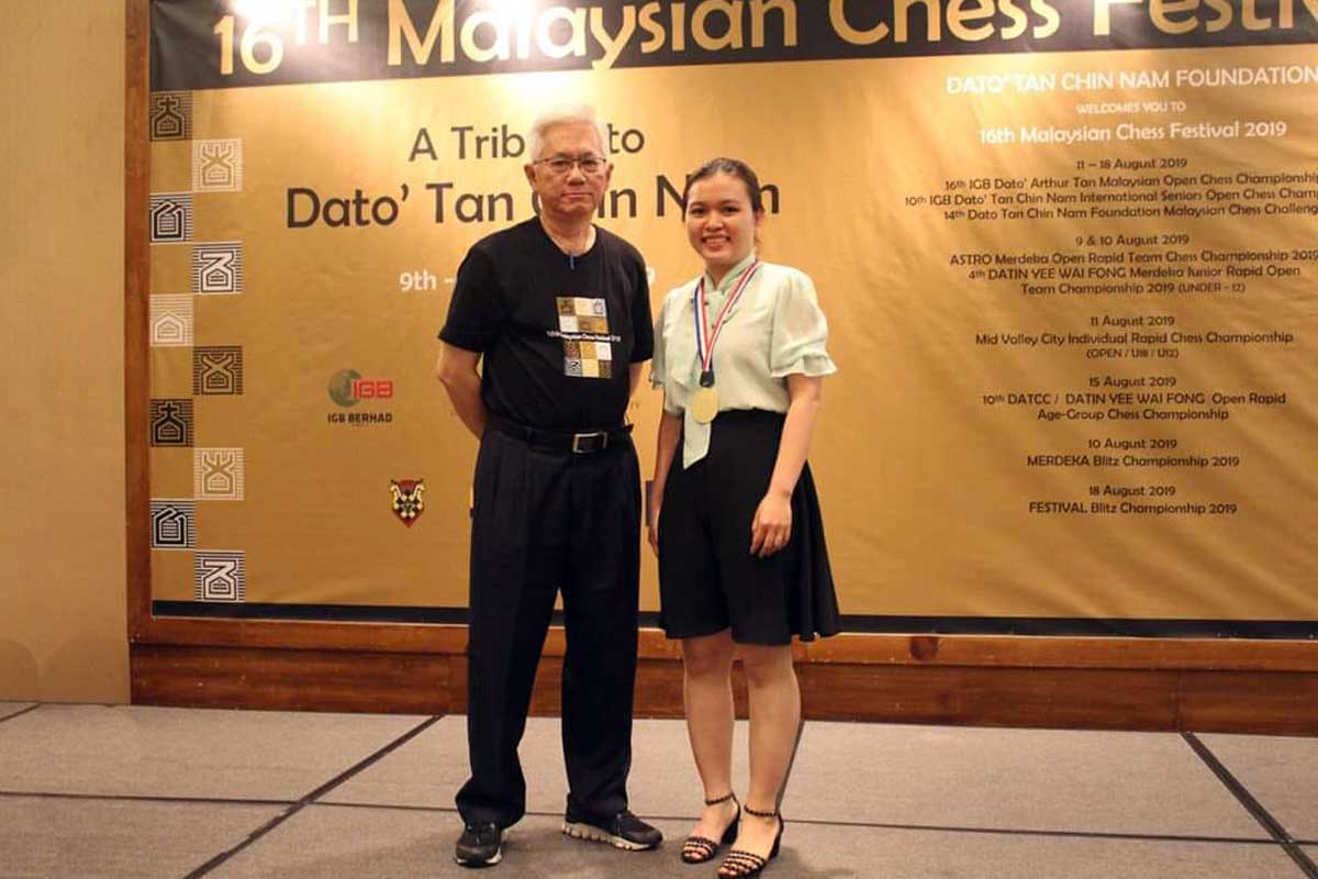 Nguyễn Thị Mai Hưng giành 3 giải nhất ở Malaysia Chess Festival 2019